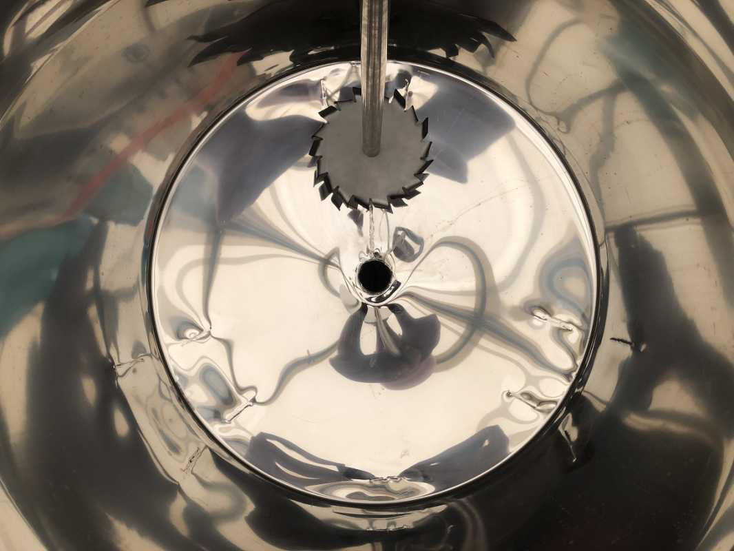 221L stainless steel mixing tank with dissolver